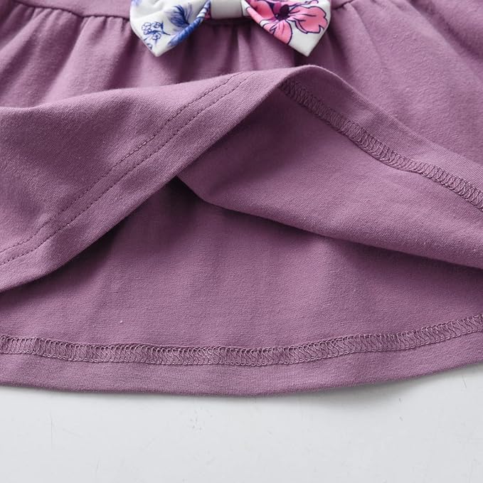 3PCS Baby Girl Clothes Ruffle Floral Shirt Tops Pants Headband Outfit Sets