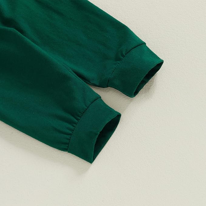 fhutpw Baby Boy Clothes 3 6 12 18 Months Ribbed Knitted Long Sleeve Romper and Pants Sets Newborn Fall Splicing Color Outfits