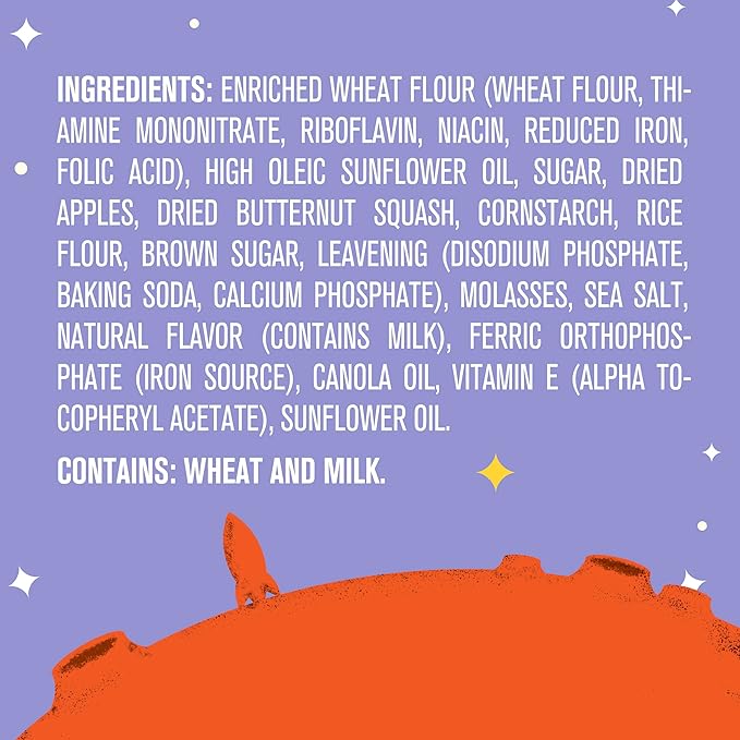 Get'ems! from Gerber, Snacks for Kids, Maple Space Crackers Snacks for Kids, Made with Real Veggies & Fruits, Iron & Vitamin E - 4 pack