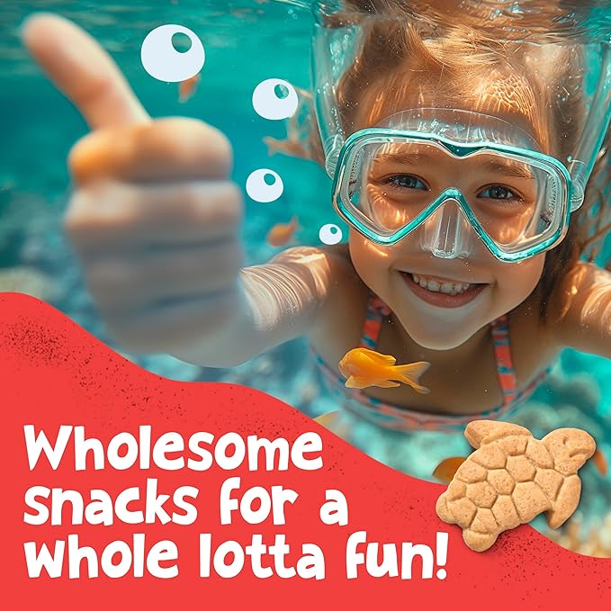 Get'ems! from Gerber Pumpkin, Apple & Cinnamon Ocean World Cookies, Kids Snack Made with Real Veggies & Fruits, Iron & Vitamin E