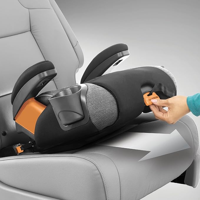 Chicco KidFit Zip Plus 2-in-1 Belt-Positioning Booster Car Seat, Backless and High Back Booster Seat, for Children Aged 4 Years and up and 40-100 lbs. | Taurus/Black/Grey