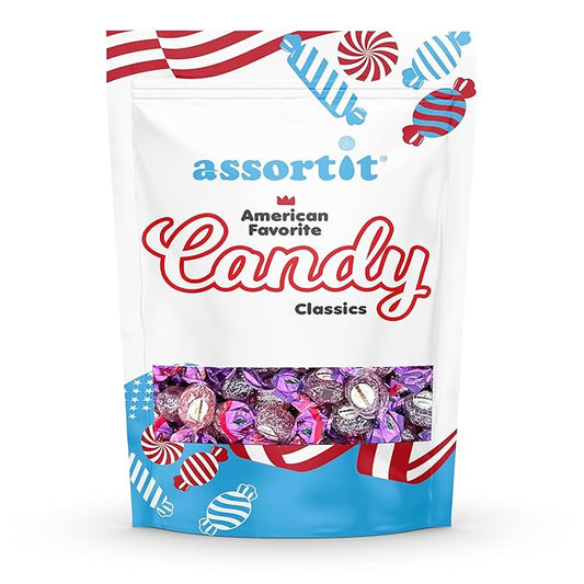 Premium Italian Berry Jelly Candies - 2.25lb 4 Flavors Berry Assortment - Vegan, Gluten Free, Natural Flavors, Individually Wrapped, Perfect For Celebrations & Gifting Bulk (36 Oz) Made In Italy