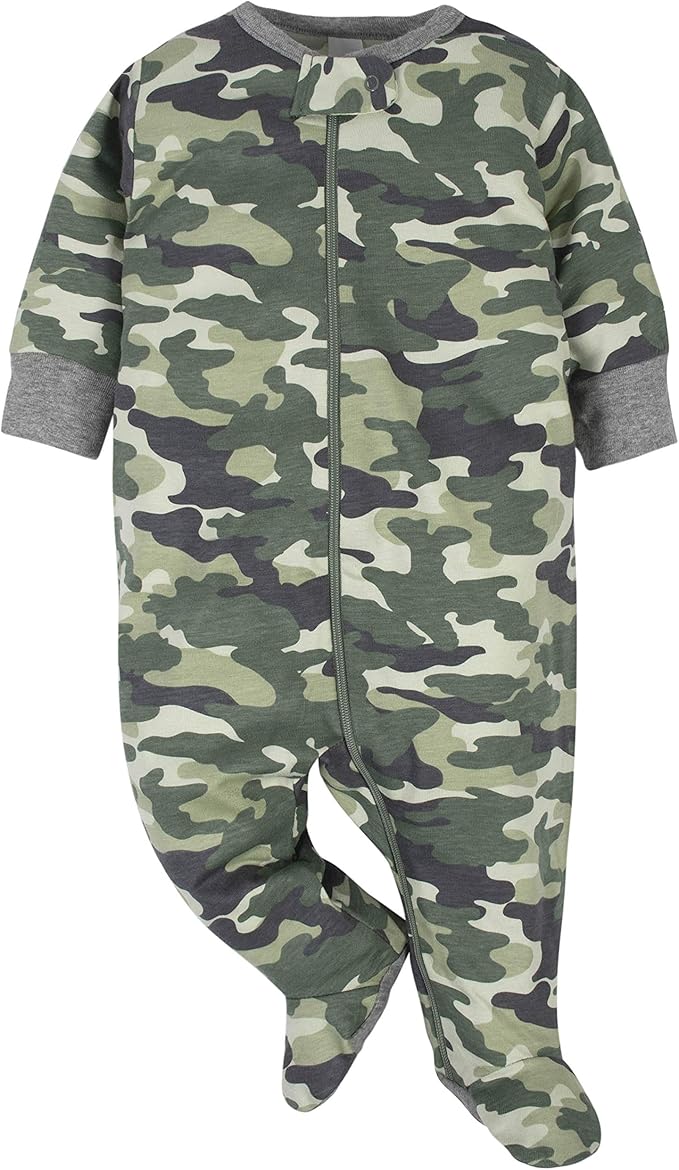 Gerber Baby Boys' 2-Pack Footed Pajamas