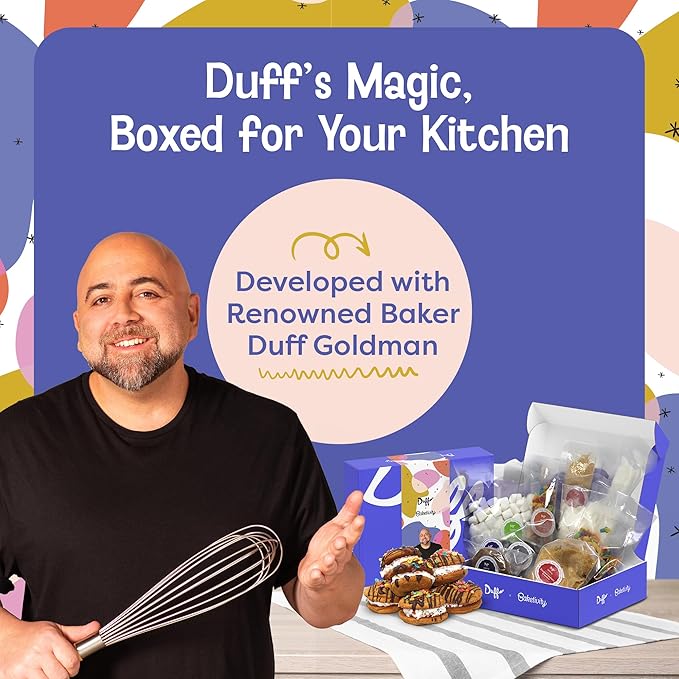 Baketivity x Duff Goldman S’mores Sandwich Cookies Kit Kids Baking Set Cooking Kits for Kids with Premeasured Ingredients, Decorating Supplies, STEM Activities - Baking Sets for Girls, Boys Ages 6-12