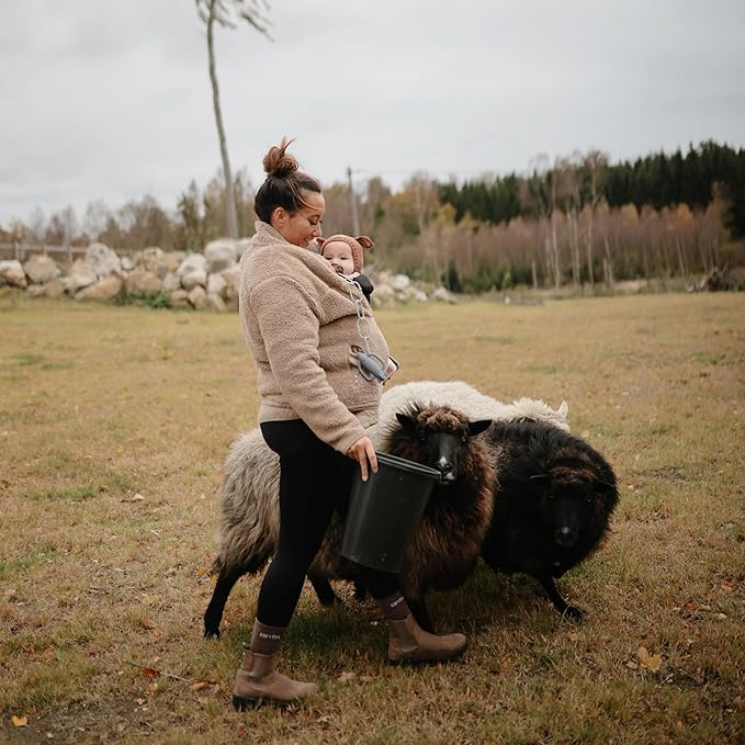 mushie Silicone Baby Rocket Rattle Teether Toy