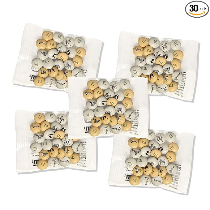 M&M'S WORLD Engagement or Wedding Shower Party Favors, Set of 30 Packs