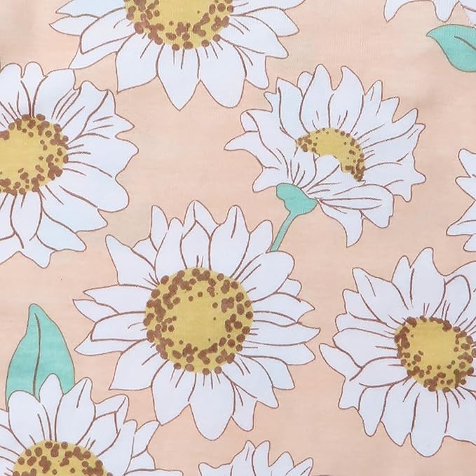 HonestBaby baby-girls 2-piece Pajamas Sleepwear Pjs 100% Organic Cotton for Baby, Toddler, Kids, Girl