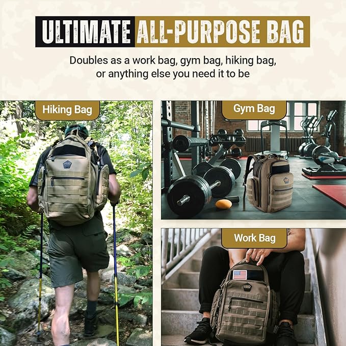 HighSpeedDaddy - Baby Diaper Backpack, Military-Grade, Waterproof, Compact Baby Travel Bag with Diaper Changing Mat