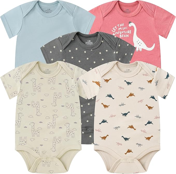 Baby Newborn Layette 10-Piece Sets Cotton Bodysuits Pants Sets for Baby Boys Girls Toddler Unisex Baby Gift Set