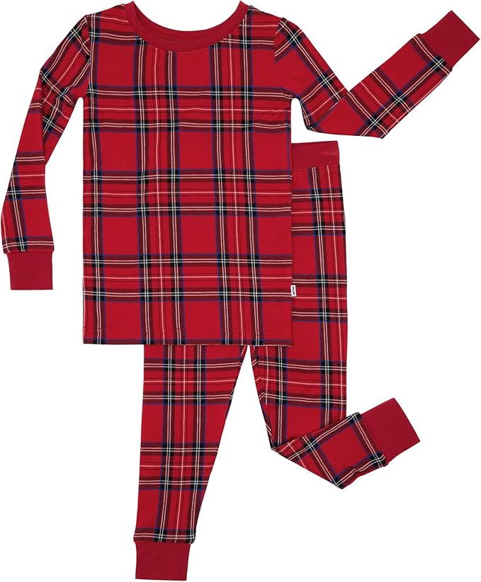 Little Sleepies Two-Piece Pajama Set for Boys & Girls, Soft Viscose from Bamboo Toddler Pajamas for Kids, Family Matching PJs
