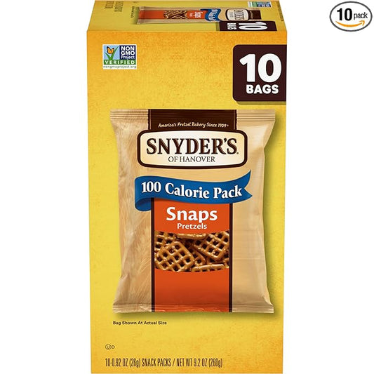Snyder's of Hanover Snaps Pretzels, 10 Count 0.92 Oz