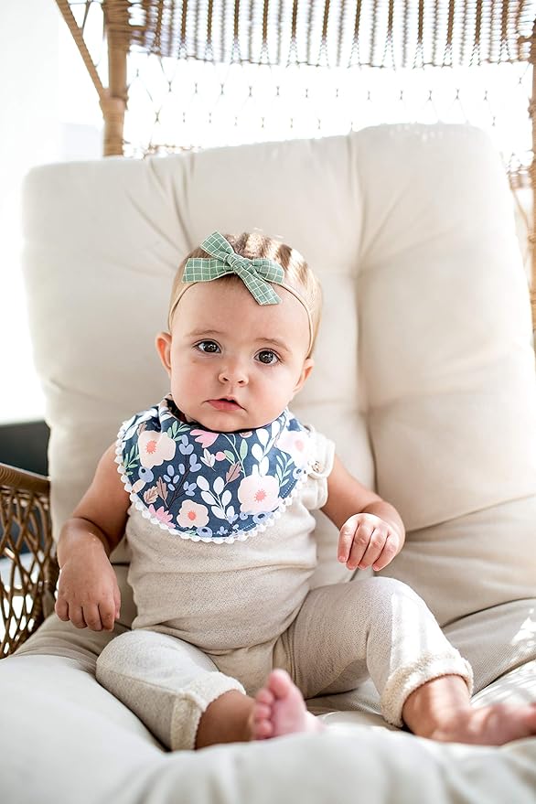 Copper Pearl Baby Bandana Drool Bibs for Drooling and Teething 2-Pack Fashion Bibs Gift Set “Audrey