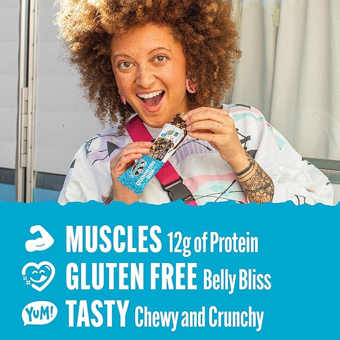 Lenny & Larry's Cookie-fied Protein Bar – Chocolate Almond Sea Salt Vegan Protein Bars 9x45g – Healthy Snacks with 12g Plant Protein & 5g Fiber – Gluten free Power Bar, Keto Friendly, Non-GMO & Vegan