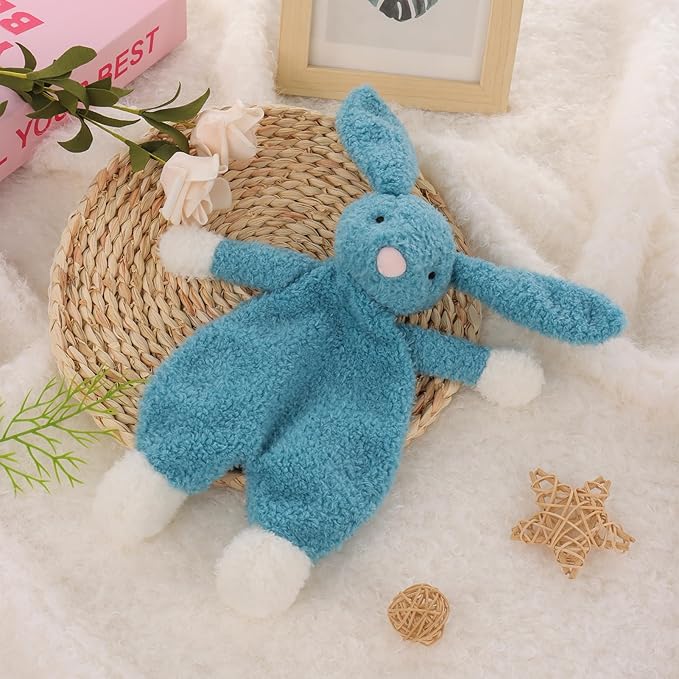 Apricot Lamb Bunny Snuggler Blanket Soft Loveys for Babies, Security Blanket for Baby Boy and Girl, for Infant and Toddlers
