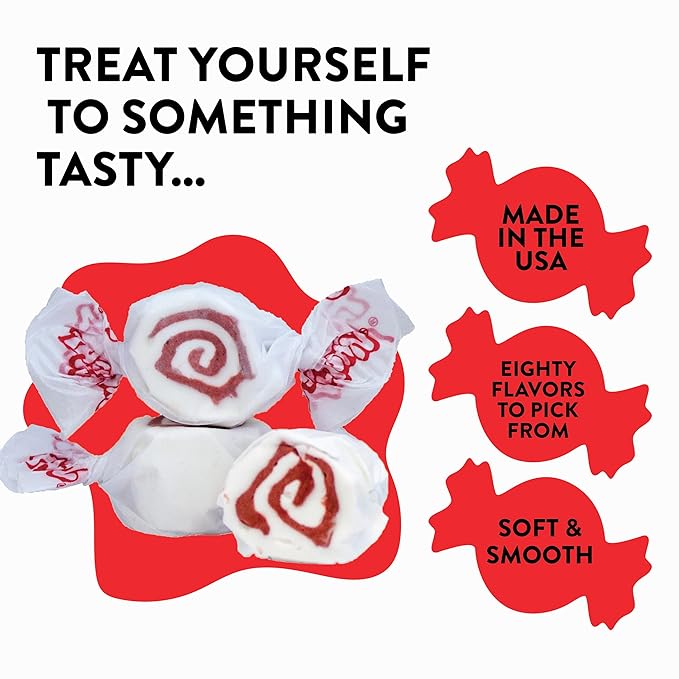 Taffy Town Saltwater Taffy, Red Velvet Cake, 2.5Lb