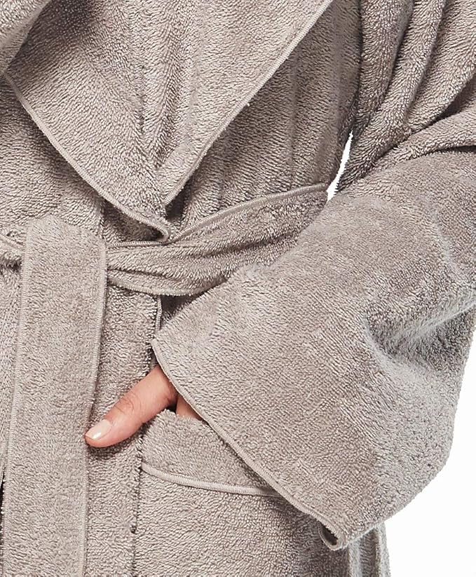 Arus Women's Princess Robe Ankle Long Hooded Lightweight Turkish Cotton Bathrobe