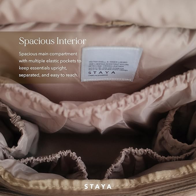 Staya- Cloud Diaper Bag (Taupe, Medium)