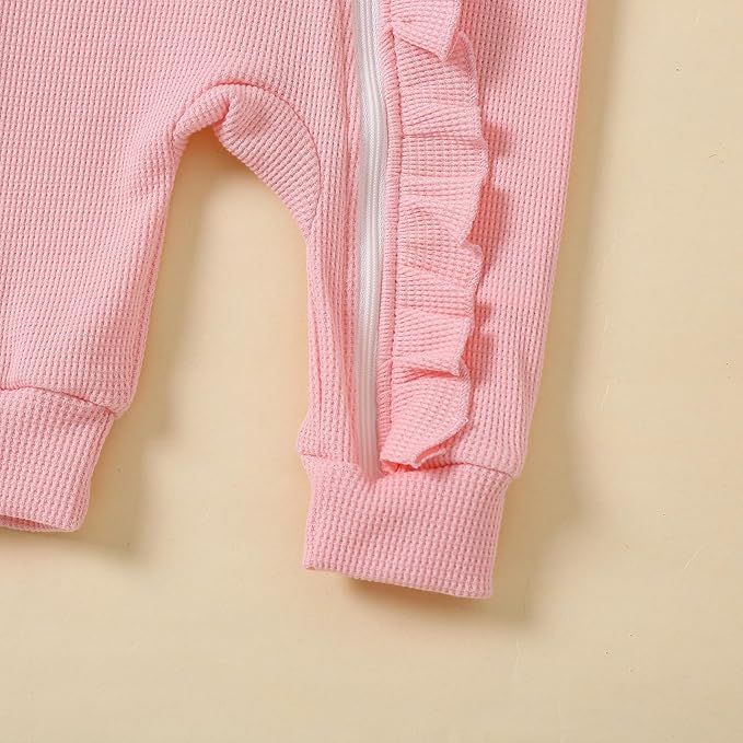 Cute Floral Floral Print Long Sleeve Infant Newborn Baby Girl Clothes Baby Girl Jumpsuit