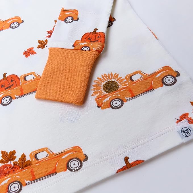 HonestBaby unisex-baby Celebration 2-piece Pajamas Sleepwear Pjs 100% Organic Cotton for Baby, Toddler, Kids