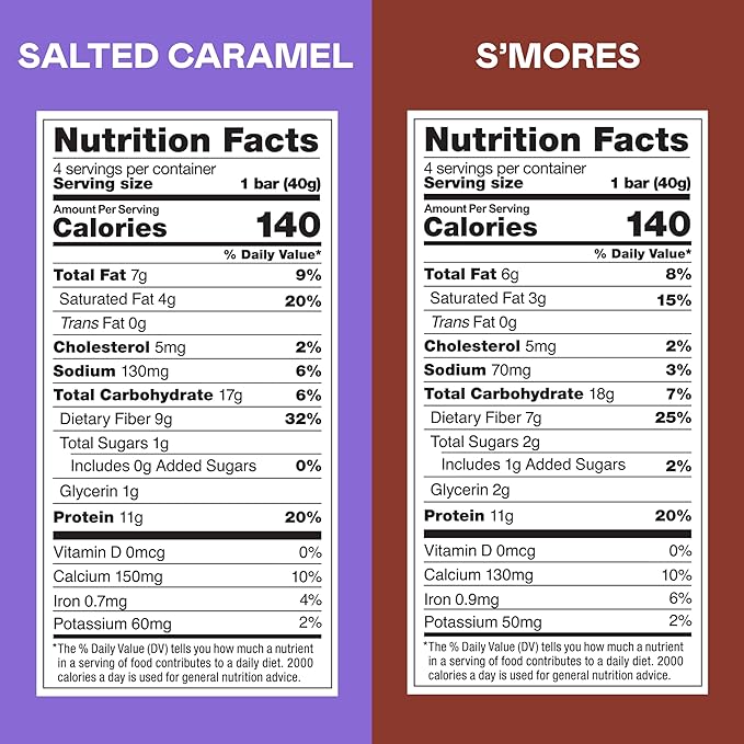 MAGIC SPOON Treats - High Protein, Low Carb, Keto Friendly, Low Sugar, Gluten Free, Crispy Protein Bar Cereal Bar, On-The-Go Healthy Snack (8 Smores Bars, 8 Salted Caramel Bars)