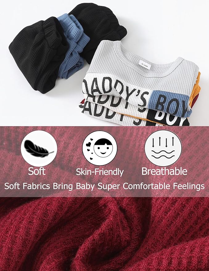 SUNNY PIGGY Baby Boy Clothes Newborn Infant Boys Outfits Romper Hat Pants 3PC Set 0-3 3-6 6-12 12-18 Month Clothing Gift