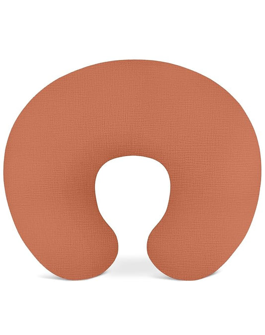 Nursing Pillow Covers, Muslin Nursing Cover for Breastfeeding Pillows, Comfortable for Baby Girls and Boys (Brick)