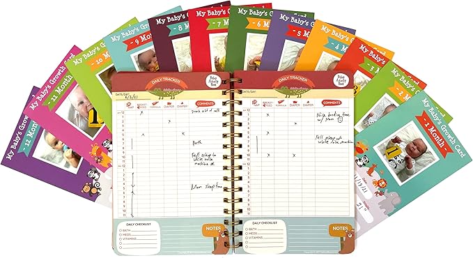 Baby Tracking Journal (Girl Edition) - HARDCOVER Baby Diary for Newborns, Daily Activity Log, Developmental Milestones, Immunization Schedule, Health Record, Emergency Contacts, and More! - Made by Doctors for