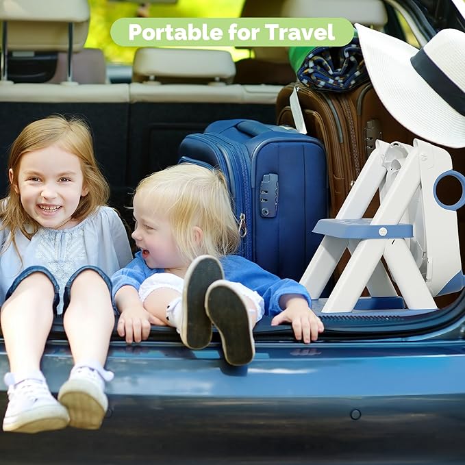 COOSEYA Toilet Seat, Potty Training Seat for Toddler, Upgraded 2-in-1 Potty Toilet Training for Boys and Girls,Waterproof Cushioned Mat with Non-slip Step Stool