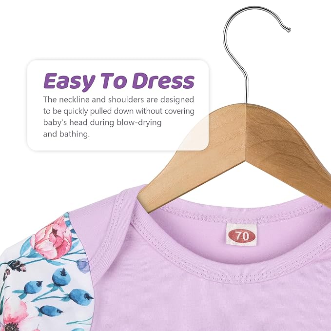 Newborn Gown Baby Girl 0-6 Months, Super Soft Baby Little Sister Sleeper Gowns, Babies Girls Nightgowns Coming Home Outfit Infant with Headband Set