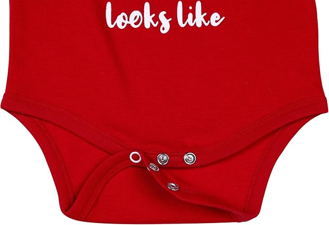 Cnins Funny Baby Bodysuit & Daddy Matching Cotton Outfit for Wild One 1st Birthday, Unisex Newborn Infant Clothes 0-24M