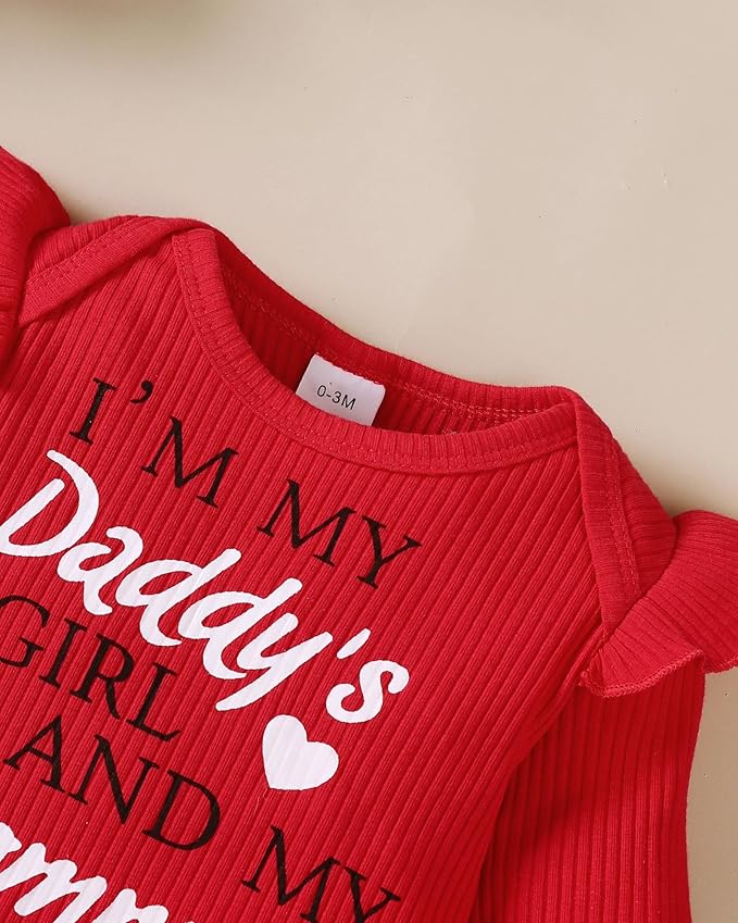 SUNNY PIGGY Newborn Baby Girl Clothes Infant Outfits Romper Floral Fall Outfit Bell Bottoms Pant Sets Hat Headband Flowerpant