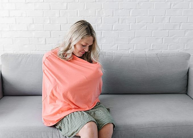 Stella Multi-Use Cover: Car Seat, Nursing & Stroller Cover - Sun Protection, All-Season, Stretchy Fabric, Easy Access