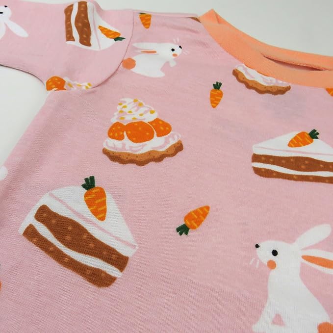 HonestBaby unisex-baby Celebration 2-piece Pajamas Sleepwear Pjs 100% Organic Cotton for Baby, Toddler, Kids