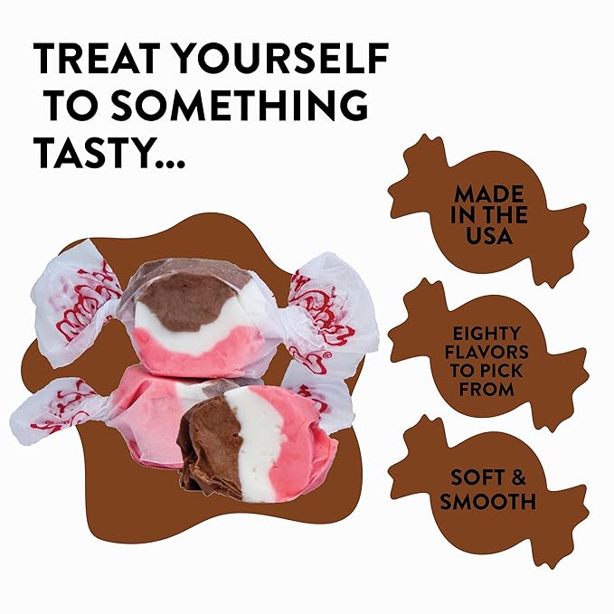 Taffy Town Saltwater Taffy, Neapolitan, 2.5Lb