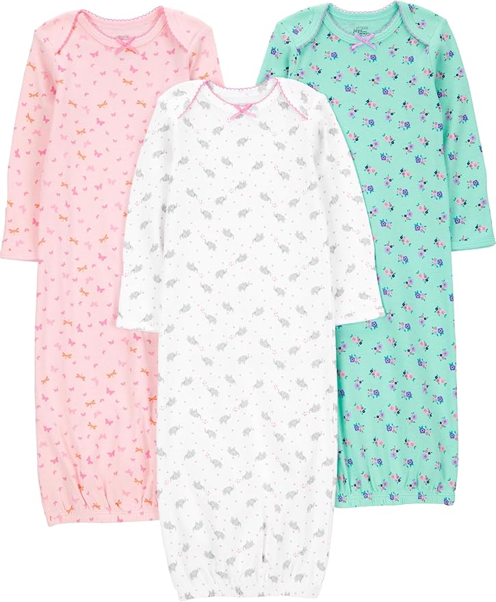 Simple Joys by Carter's baby-girls 3-pack Cotton Sleeper Gown