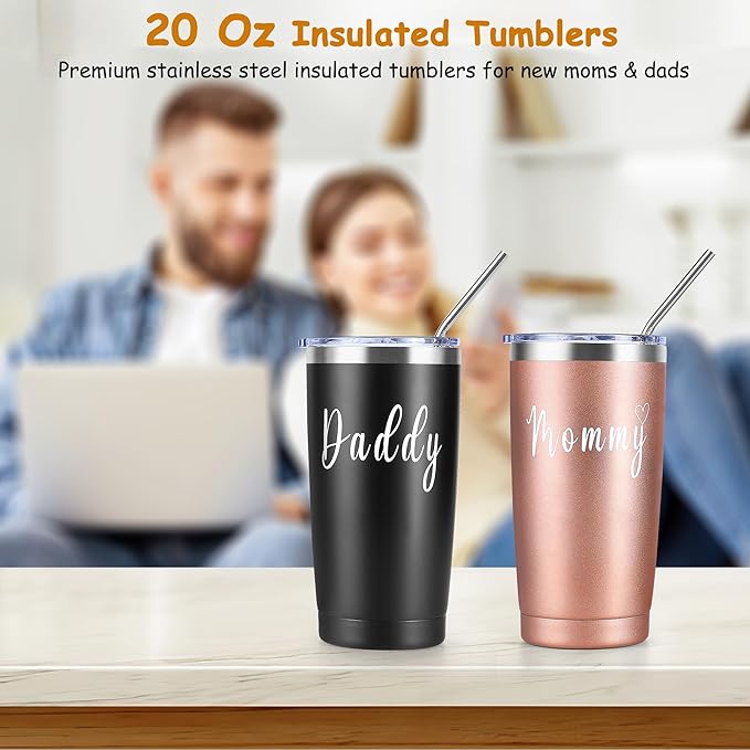 New Mom Gifts for Women, Best Pregnancy Gifts Basket for New Parents, Gender Reveal Ideas Gift Set for First Time Mom & Dad Expecting Parents to Be Gender Reveal Baby Shower Newborn Baby Boy or Girl