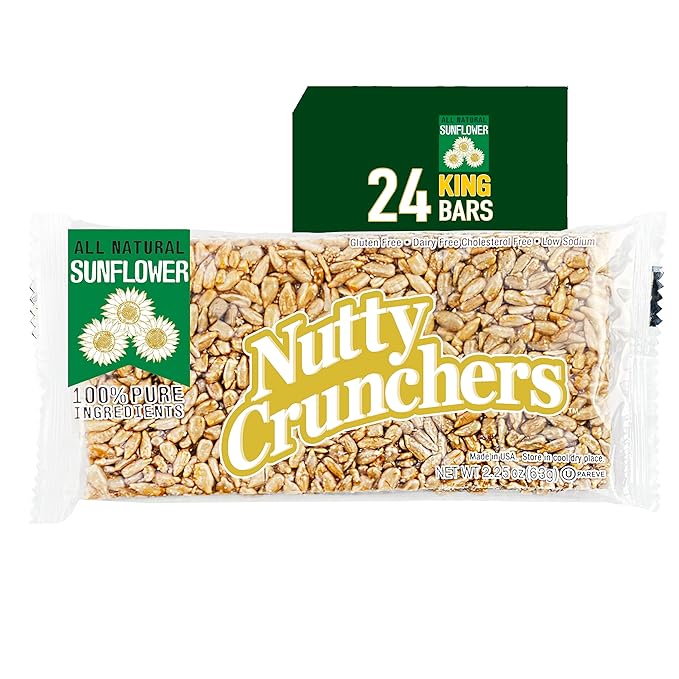Nutty Crunchers All Natural Ingredients (Sunflower, 24 Large Bars/box)
