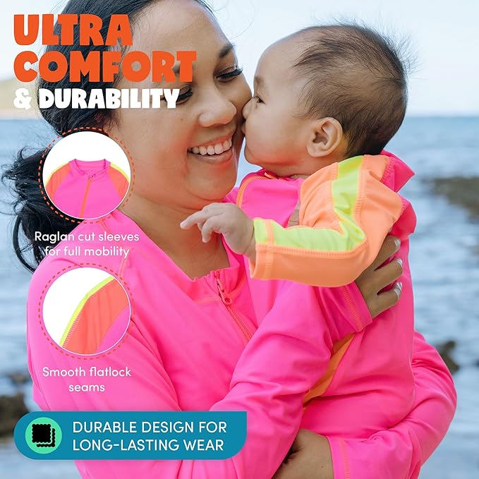 SwimZip Boys' Long-Sleeve UPF 50+ Swimsuit for Baby, Toddler, & Little Boys