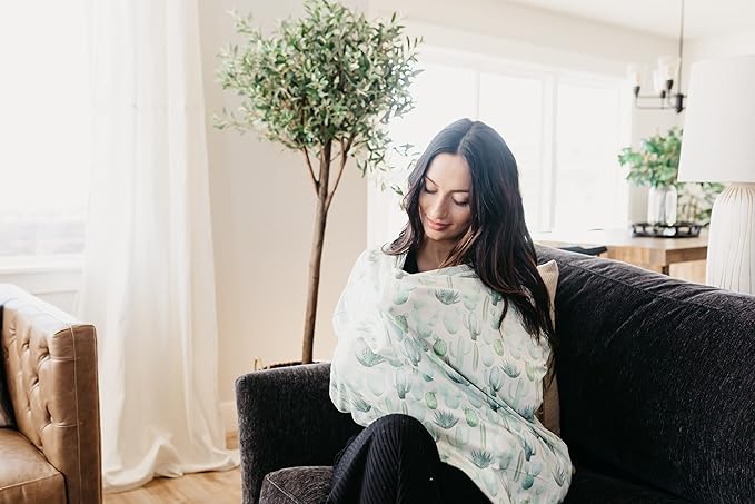 Baby Car Seat Cover Canopy and Nursing Cover Multi-Use Stretchy 5 in 1 Gift Desert by Copper Pearl