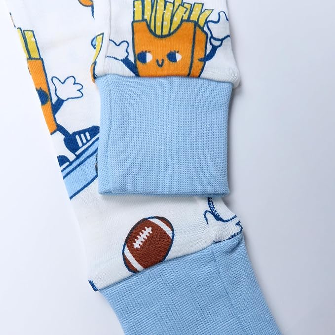 HonestBaby 2-Piece Pajamas Sleepwear Pjs 100% Organic Cotton for Baby, Toddler, Kids, Boy