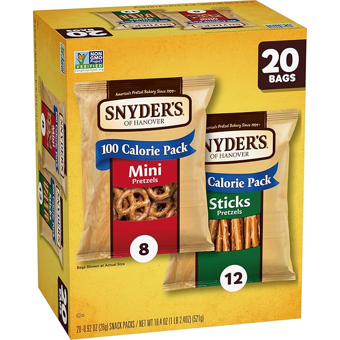 Snyder's of Hanover Variety Pack Pretzels, 20 Count 0.92 Oz