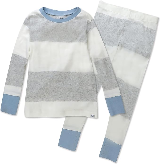 HonestBaby 2-Piece Pajamas Sleepwear Pjs 100% Organic Cotton for Baby, Toddler, Kids, Boy