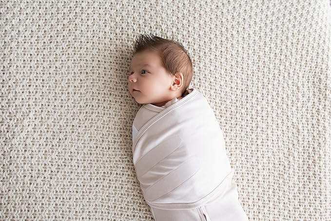 LullaBaby "Double Dream Swaddle: Exclusive Dual Wing Design, Pediatrician-Endorsed, Ultra-Soft Cotton, 0-2 Months, 12-20 lbs - Primrose Pink