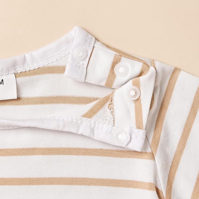 Baby Boy Clothes Newborn Outfits Stripe Romper Infant Cartoon Overall Adjustable Suspender Pants Set 0-18 Months