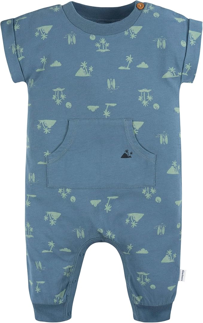 Gerber baby-boys Short Leg and Long Leg Romper Set
