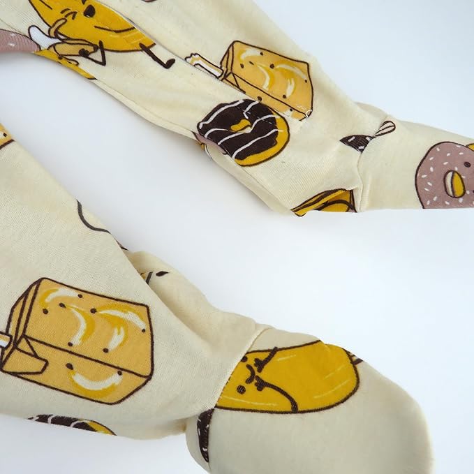 HonestBaby Sleep & Play Footed One-piece Pajama Sleeper 100% Organic Cotton, Baby Boys