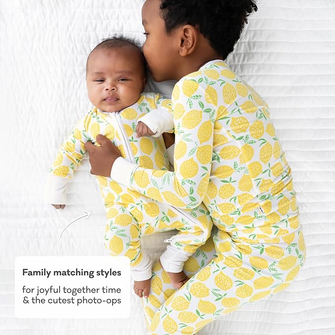 Little Sleepies Two-Piece Pajama Set for Boys & Girls, Soft Viscose from Bamboo Toddler Pajamas for Kids, Family Matching PJs