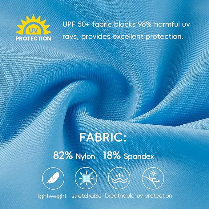 Baby Swimsuit UPF 50+ Sun Protection One Piece Zipper Beach Swimwear for Little Boys Girls Toddler