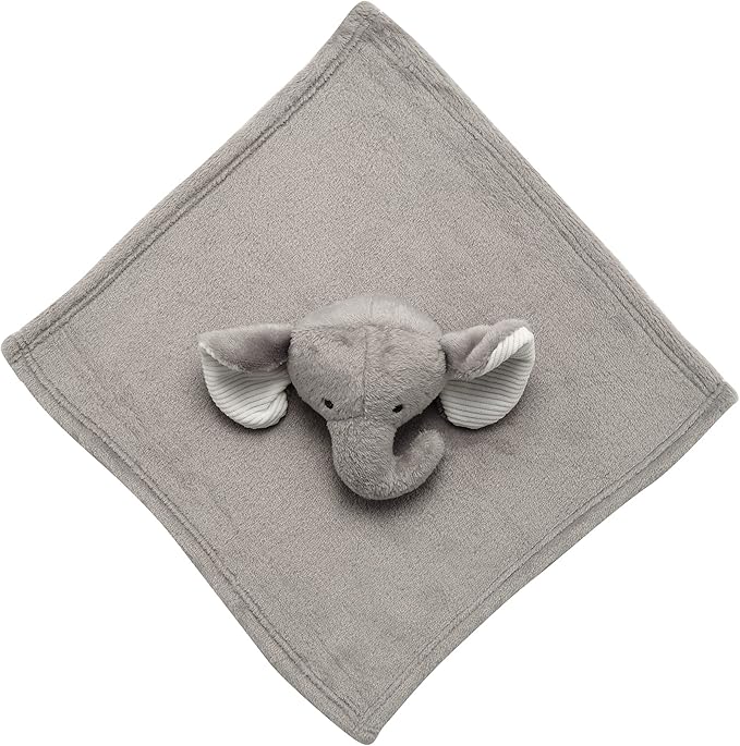 Lambs & Ivy Gray Elephant Soft Baby/Child/Toddler Plush Lovey Security Blanket