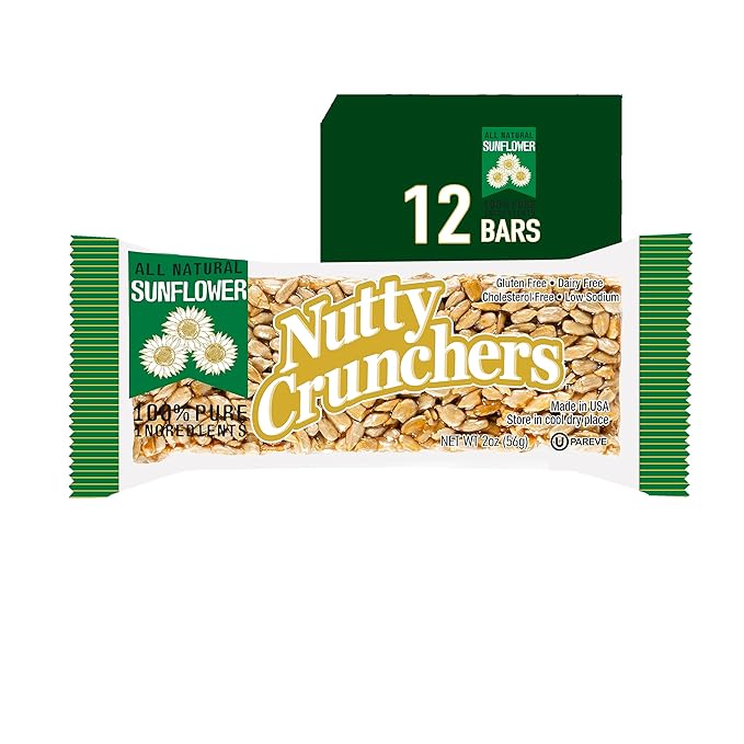 Nutty Crunchers Bars (Sunflower, 12 Bars/box)